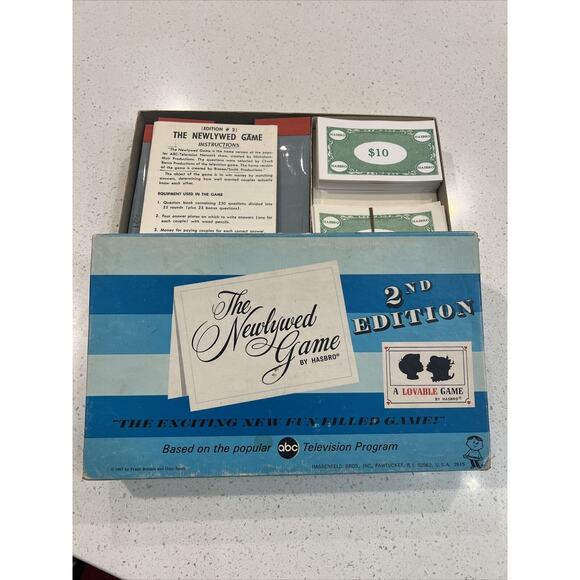 Vintage 1967 The Newlywed Game Original Hasbro Board Game 2nd Edition Game Night - Picture 1 of 11